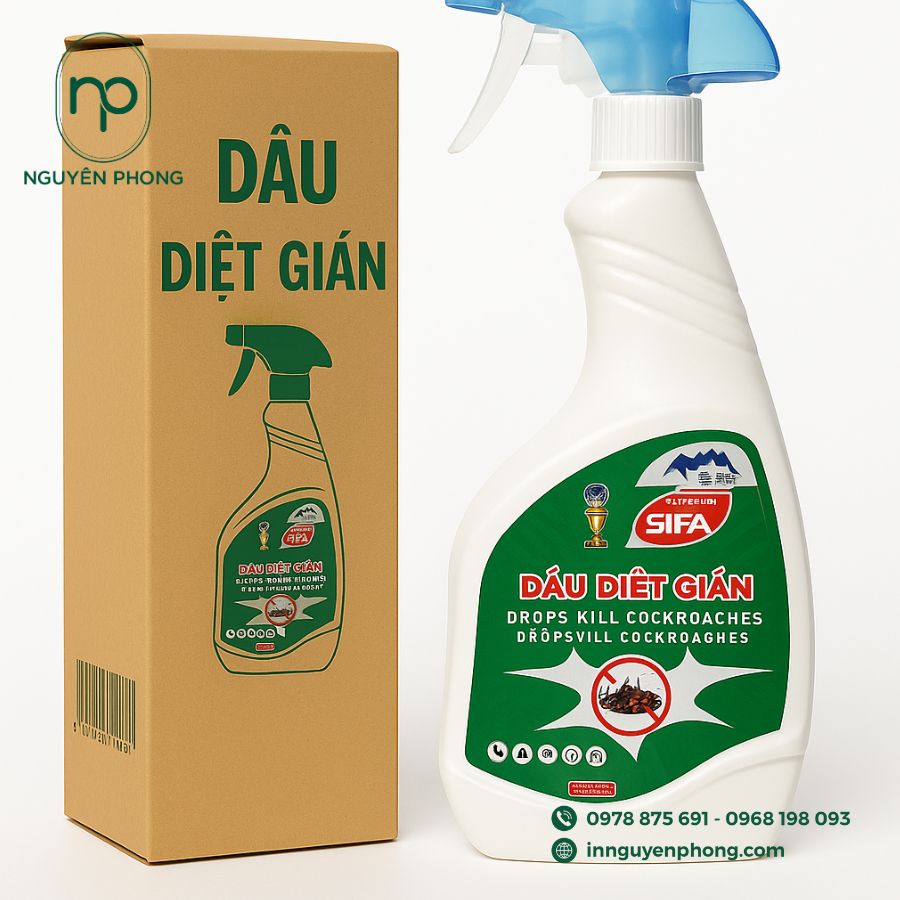 Hộp Giấy Đựng Xịt Côn Trùng
